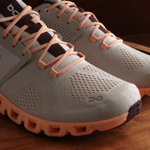 On Running Sneakers Womens SZ 11 Gray Orange Cloud X Athletic Training Gym Shoes - Picture 6 of 16